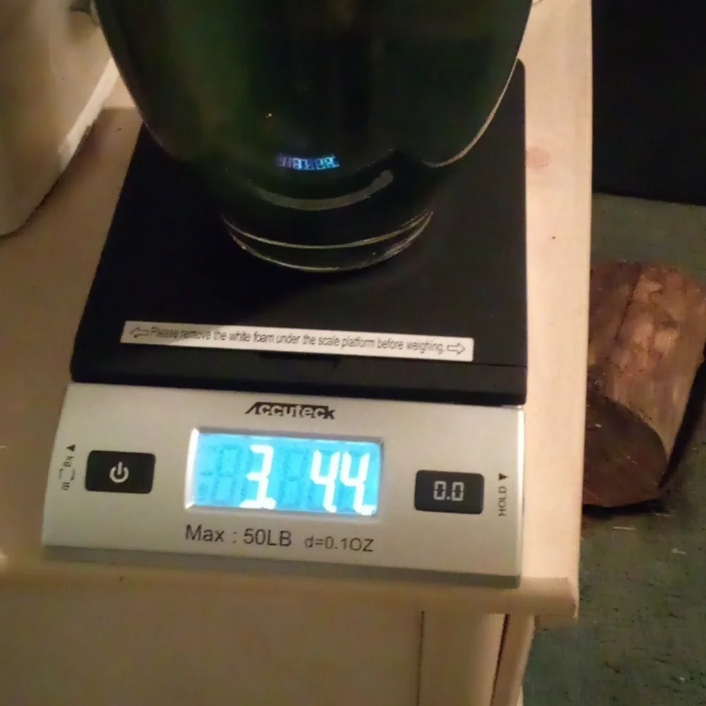 GUC - 12" Marble Like Green Vase - Picture 6 of 7